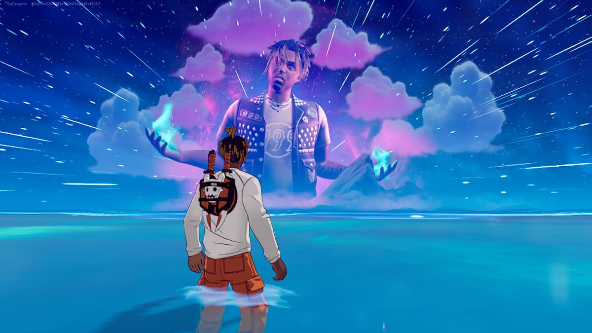 Picture showing the Fortnite player enjoying the Juice WRLD live event.